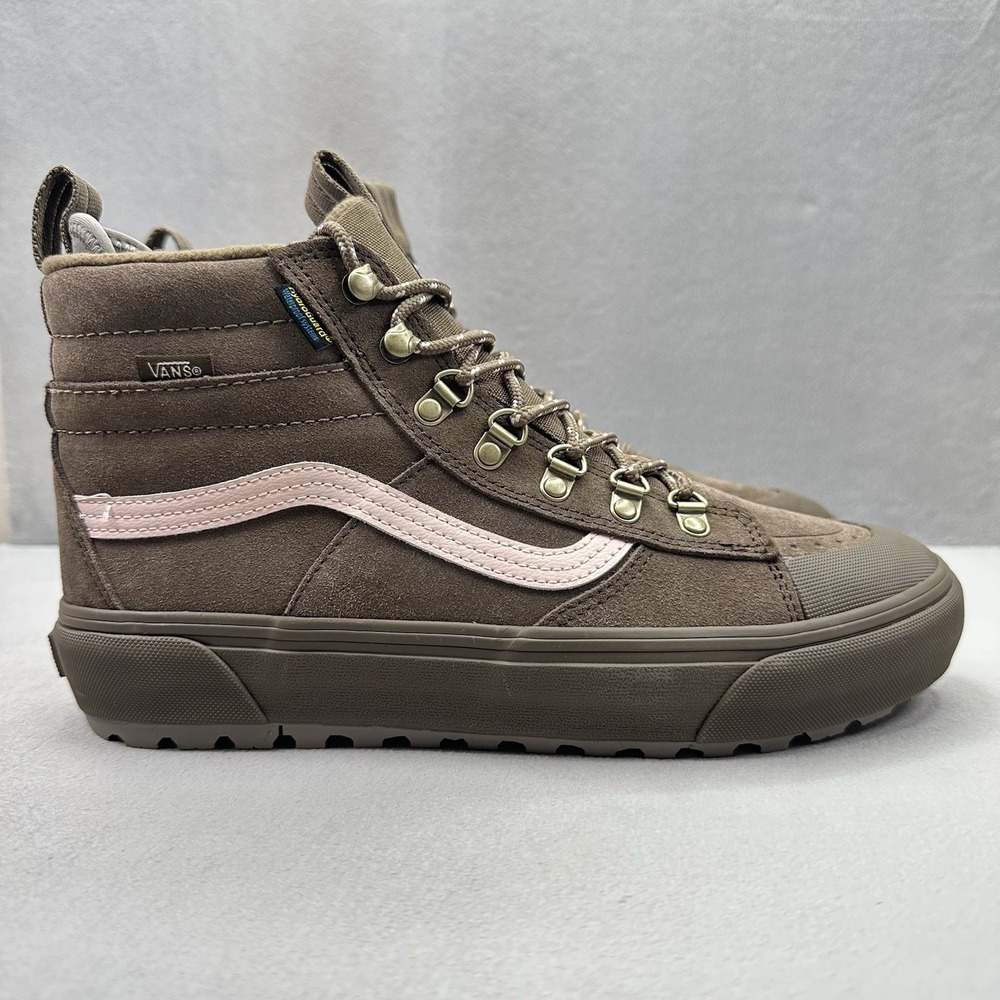 VANS MTE Sk8-Hi Waterproof Womens Size 10 Shoes Teak Brown Outdoor Sneakers NEW